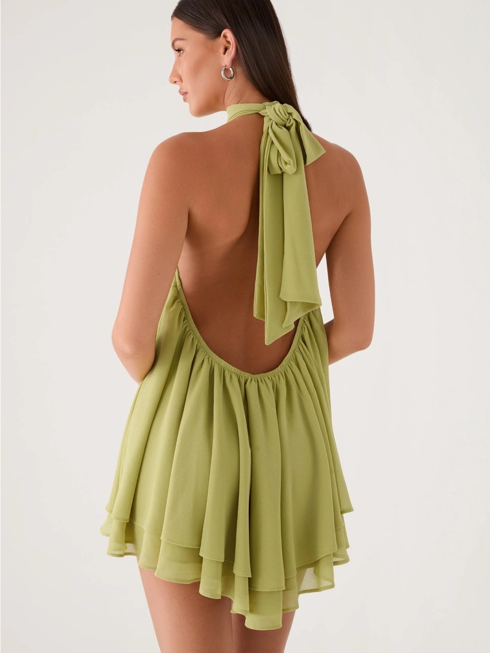 Peppermayo Lime Halter Mini Dress - Picture 4 of 8